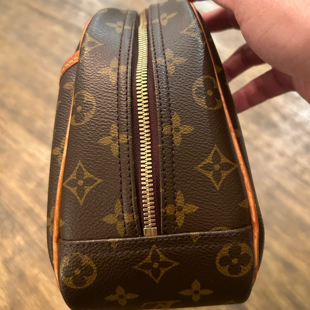 Vintage Louis Vuitton Trouville Leather Handbag Monogram LV Patina 2004 - Picture 6 of 17